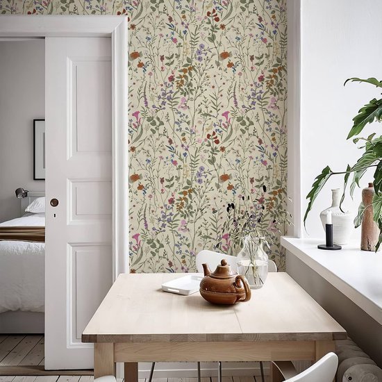 550x550-15817.jpg Unyqoos® Zelfklevend bloemenbehang voor muren en meubels in natuurlijke tinten