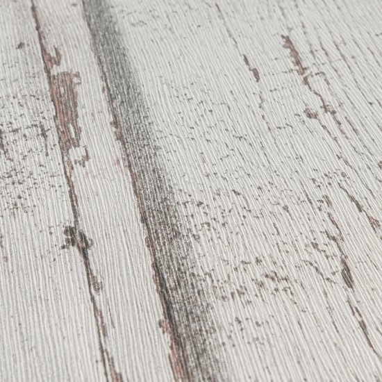 Unyqoos® Fotorealistisch vliesbehang met vintage houtlook voor maritieme sfeer
