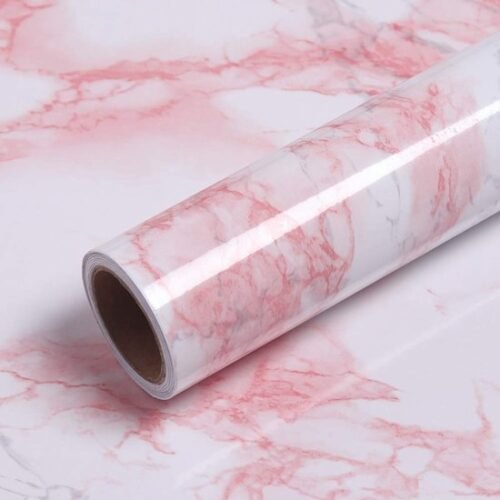 550x550-15875.jpg Unyqoos® Roze Zelfklevende Marmerfolie voor Meubels en Interieurdecoratie, roze