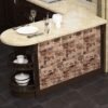 Unyqoos® Zelfklevend 3D Behang in Steenlook voor Diverse Interieurtoepassingen