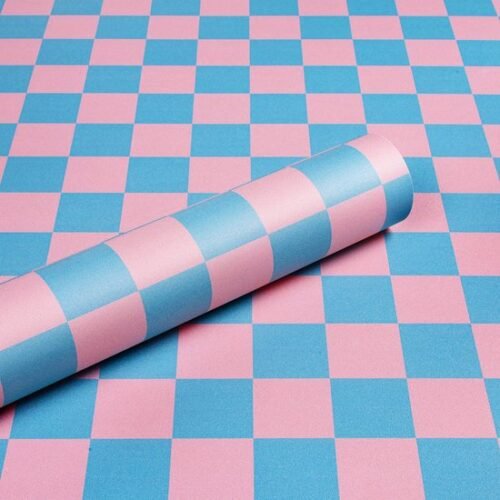 550x550-15896.jpg Unyqoos® Waterdicht zelfklevend schaakbordpatroon behang voor kleurrijke kinderkamer