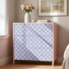 550x550-15900.jpg Unyqoos® Waterdicht zelfklevend schaakbordpatroon behang voor kleurrijke kinderkamer