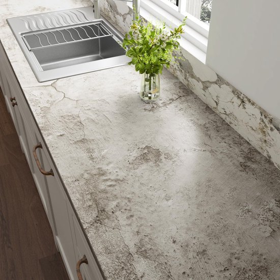 Unyqoos® Zelfklevende wandfolie in betonlook voor veelzijdig interieurdesign