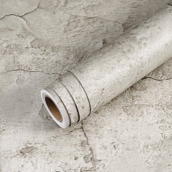 Unyqoos® Zelfklevende wandfolie in betonlook voor veelzijdig interieurdesign
