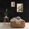 Unyqoos® Zelfklevende Meubelfolie in Houtlook voor Diverse Oppervlakken - Mat Zwart 30 x 200 cm