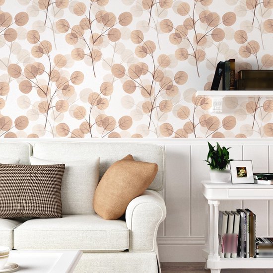 550x550-15997.jpg Unyqoos® Zelfklevend bloemenbehang met oranje en roze patronen voor stijlvolle interieurs