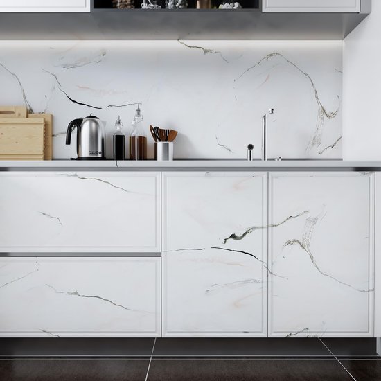 Unyqoos® Zelfklevende waterdichte folie voor keuken en meubels in marmerlook 40 cm x 2 m