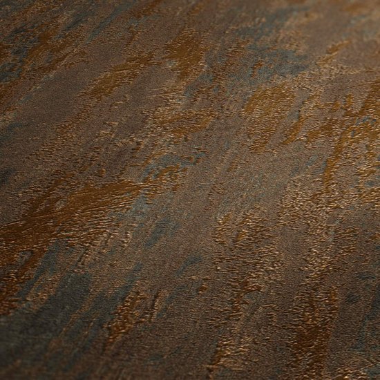 550x550-16058.jpg Unyqoos® Stijlvol vliesbehang met roest-look in koper en oranje tinten