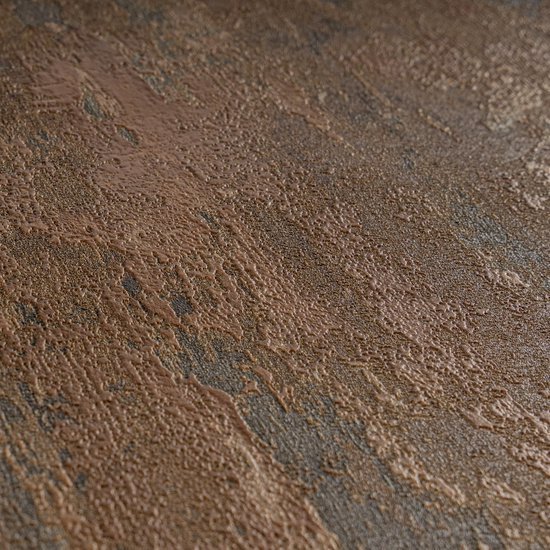 550x550-16059.jpg Unyqoos® Stijlvol vliesbehang met roest-look in koper en oranje tinten