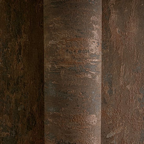 550x550-16060.jpg Unyqoos® Stijlvol vliesbehang met roest-look in koper en oranje tinten
