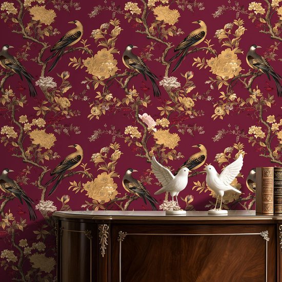 550x550-16069.jpg Unyqoos® Zelfklevende decoratieve folie met bloemenpatroon voor meubels en wanden