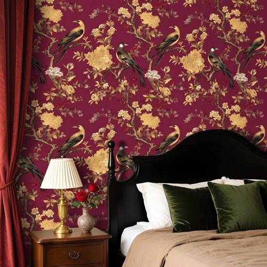 550x550-16071.jpg Unyqoos® Zelfklevende decoratieve folie met bloemenpatroon voor meubels en wanden