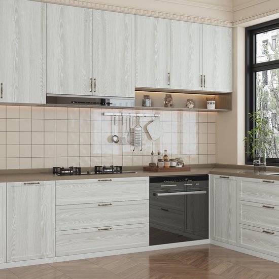 Unyqoos® Zelfklevende Houtlook Folie 40cm x 200cm voor Meubelrenovatie en DIY Projecten