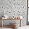 550x550-16090.jpg Unyqoos® Zelfklevend bloemenbehang met vintage vlinderpatroon voor elke ruimte