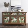 550x550-16136.jpg Unyqoos® Roodbruin zelfklevend vinylbehang met botanisch patroon voor diverse oppervlakken 44,5 cm × 7 m