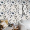 Unyqoos® Decoratieve zelfklevende vinyl bloementapijt voor diverse ruimtes