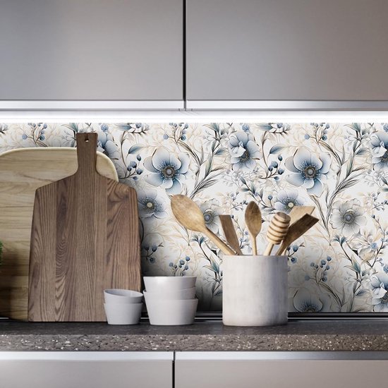 Unyqoos® Decoratieve zelfklevende vinyl bloementapijt voor diverse ruimtes