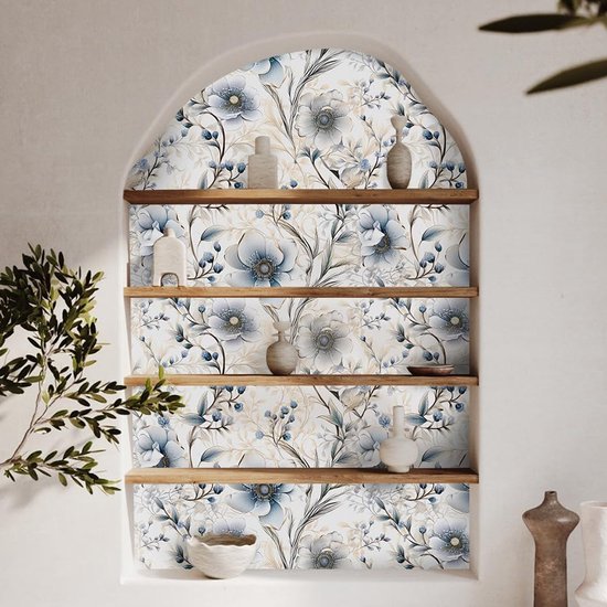 Unyqoos® Decoratieve zelfklevende vinyl bloementapijt voor diverse ruimtes