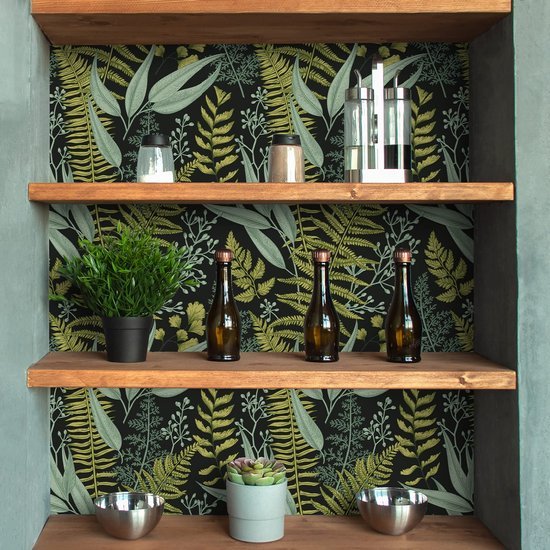 550x550-16154.jpg Unyqoos® Zelfklevend tropisch behang met palmbladeren voor stijlvolle interieurvernieuwing