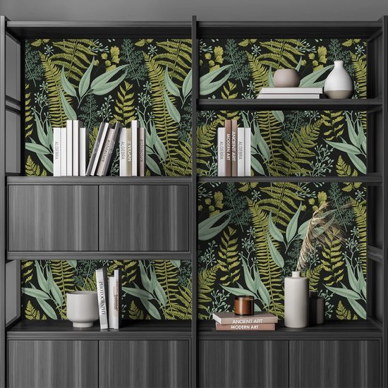 550x550-16155.jpg Unyqoos® Zelfklevend tropisch behang met palmbladeren voor stijlvolle interieurvernieuwing