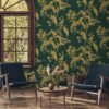 Unyqoos® Waterdicht zelfklevend behang met vogels en bladeren voor vintage decoratie 44 cm x 3 m