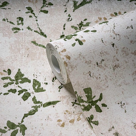 550x550-16203.jpg Unyqoos® Stijlvol bloemenbehang in crèmekleur voor diverse woonruimtes, groente-beige