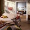 550x550-16204.jpg Unyqoos® Stijlvol bloemenbehang in crèmekleur voor diverse woonruimtes, groente-beige
