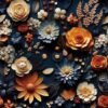 550x550-16216.jpg Unyqoos® Zelfklevende bloemenbehang met 3D-effect voor woonkamer en slaapkamer