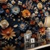 550x550-16218.jpg Unyqoos® Zelfklevende bloemenbehang met 3D-effect voor woonkamer en slaapkamer