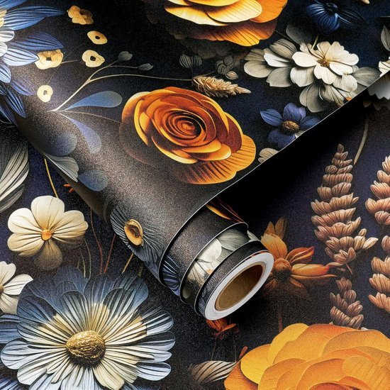 550x550-16224.jpg Unyqoos® Zelfklevende bloemenbehang met 3D-effect voor woonkamer en slaapkamer