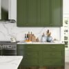 Unyqoos® Waterdichte Zelfklevende Olijfgroene Meubelfolie voor Woonkamer, Slaapkamer en Keuken 40 x 200 cm