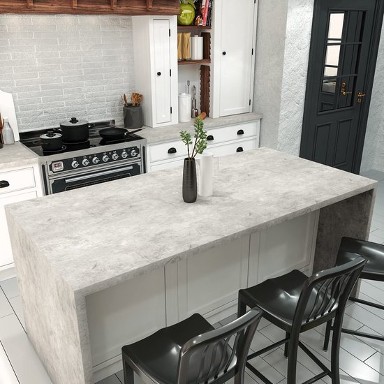 550x550-16242.jpg Unyqoos® Zelfklevend betonlook wandfolie voor stijlvolle en praktische interieurvernieuwing