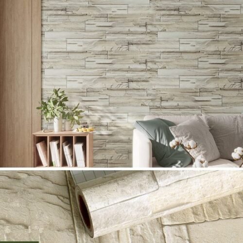 550x550-16263.jpg Unyqoos® Zelfklevende behangfolie met steenpatroon voor diverse interieurtoepassingen
