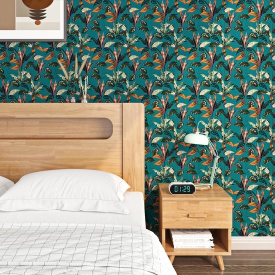 550x550-16274.jpg Unyqoos® Waterdicht Jungle Bladeren Behang voor Slaapkamer en Badkamer Muurdecoratie