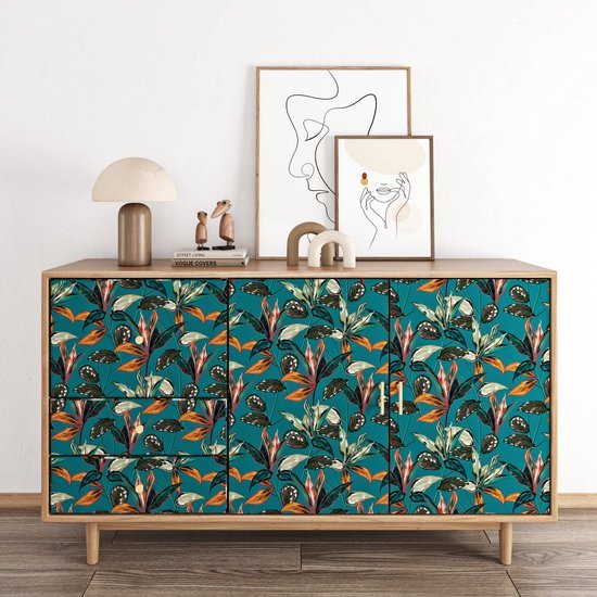550x550-16279.jpg Unyqoos® Waterdicht Jungle Bladeren Behang voor Slaapkamer en Badkamer Muurdecoratie