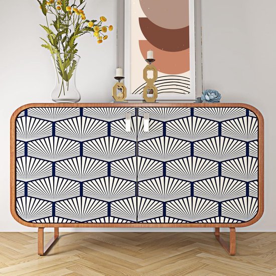 550x550-16285.jpg Unyqoos® Verwijderbaar en afwasbaar zelfklevend behang met geometrisch patroon
