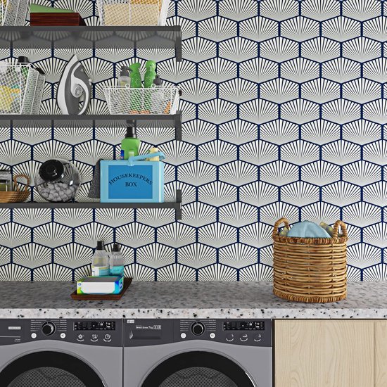 550x550-16289.jpg Unyqoos® Verwijderbaar en afwasbaar zelfklevend behang met geometrisch patroon