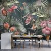 550x550-16316.jpg Unyqoos® Roze bloemen fotobehang voor woonkamer of slaapkamer wanddecoratie