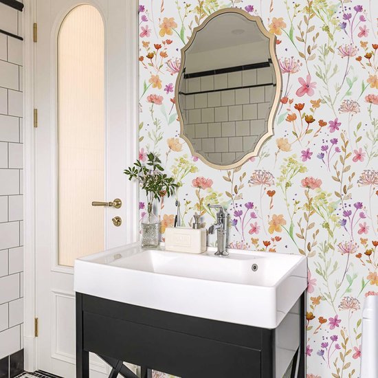 550x550-16318.jpg Unyqoos® Zelfklevend en waterdicht bloemenbehang voor een romantische vintage uitstraling