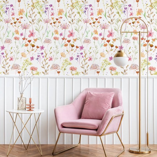 550x550-16322.jpg Unyqoos® Zelfklevend en waterdicht bloemenbehang voor een romantische vintage uitstraling