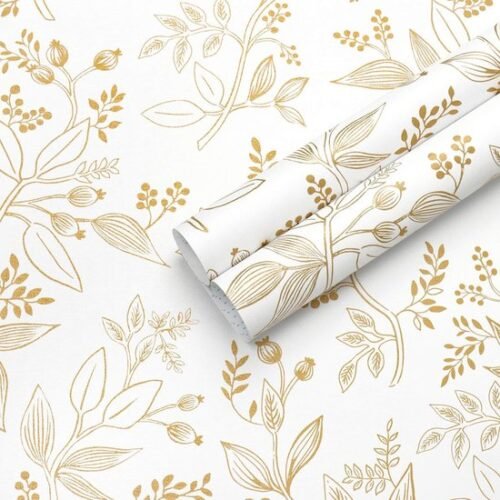 550x550-16341.jpg Unyqoos® Vintage zelfklevend bloemenbehang in wit en goud voor interieurdecoratie