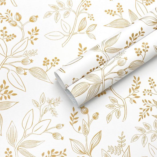 550x550-16341.jpg Unyqoos® Vintage zelfklevend bloemenbehang in wit en goud voor interieurdecoratie