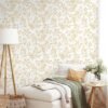 550x550-16343.jpg Unyqoos® Vintage zelfklevend bloemenbehang in wit en goud voor interieurdecoratie