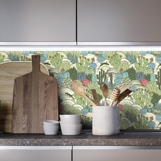 550x550-16348.jpg Unyqoos® Decoratieve zelfklevende vinyl behangrol met botanisch patroon voor elke ruimte