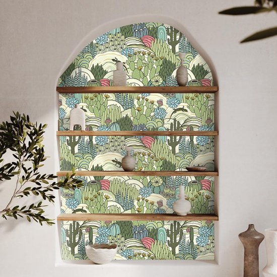 550x550-16350.jpg Unyqoos® Decoratieve zelfklevende vinyl behangrol met botanisch patroon voor elke ruimte