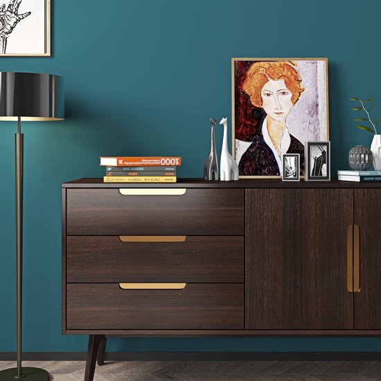 Unyqoos® Donkerbruine Zelfklevende Houtlook Meubelfolie voor Diverse Toepassingen