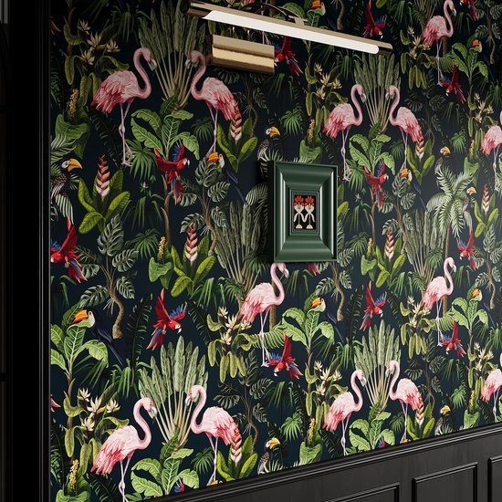 550x550-16388.jpg Unyqoos® Tropisch junglebehang met dieren en bloemen voor een exotische sfeer