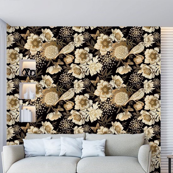 550x550-16399.jpg Unyqoos® Decoratief vinylbehang met zonnebloem- en kipdesign voor elke kamer