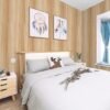 Unyqoos® Gele zelfklevende houtlook meubelfolie voor veelzijdige interieurdecoratie, 40 x 500 cm
