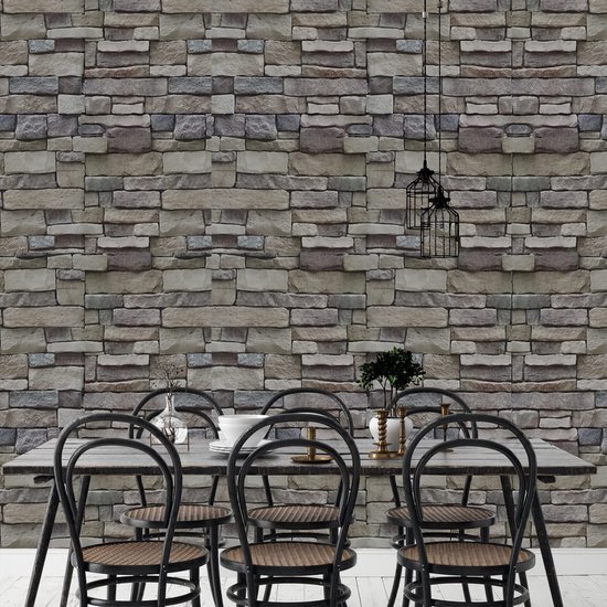 550x550-16457.jpg Unyqoos® Zelfklevend vinyl behang met steenlook voor diverse interieurstijlen 45 x 300 cm